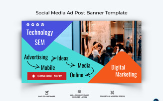 Digital Marketing Facebook Ad Banner Design Template-20