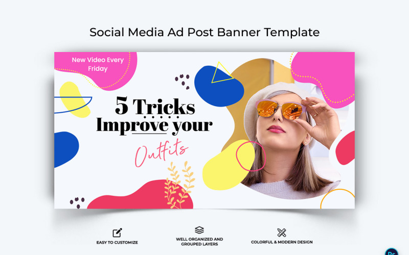 Fashion Facebook Ad Banner Design Template-17 Social Media