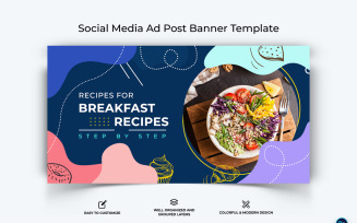 Food and Restaurant Facebook Ad Banner Design Template-08