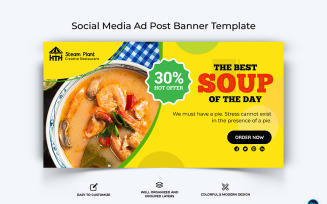 Food and Restaurant Facebook Ad Banner Design Template-62