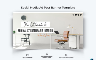 Interior Minimal Facebook Ad Banner Design Template-02