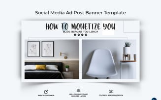 Interior Minimal Facebook Ad Banner Design Template-04