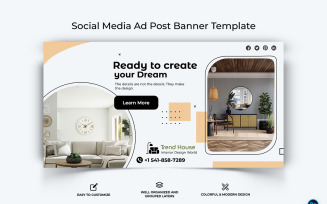 Interior Minimal Facebook Ad Banner Design Template-18