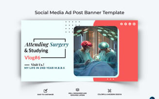 Medical and Hospital Facebook Ad Banner Design Template-03