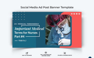 Medical and Hospital Facebook Ad Banner Design Template-05