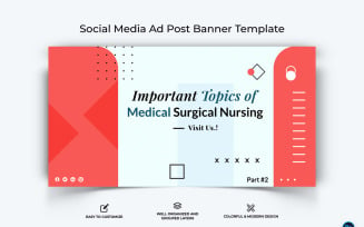 Medical and Hospital Facebook Ad Banner Design Template-06