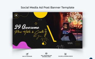Mobile Tips Facebook Ad Banner Design Template-01