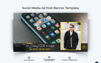 Mobile Tips Facebook Ad Banner Design Template-08