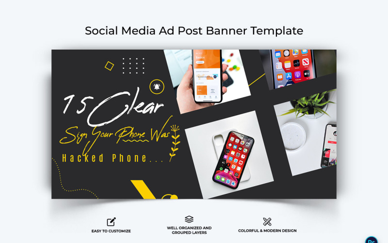 Mobile Tips Facebook Ad Banner Design Template-09 Social Media