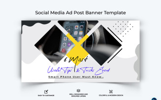 Mobile Tips Facebook Ad Banner Design Template-12
