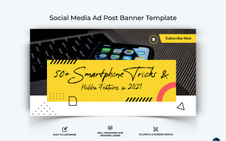 Mobile Tips Facebook Ad Banner Design Template-17