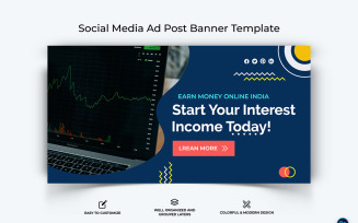 Online Money Earnings Facebook Ad Banner Design Template-08
