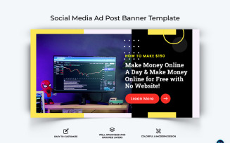 Online Money Earnings Facebook Ad Banner Design Template-20