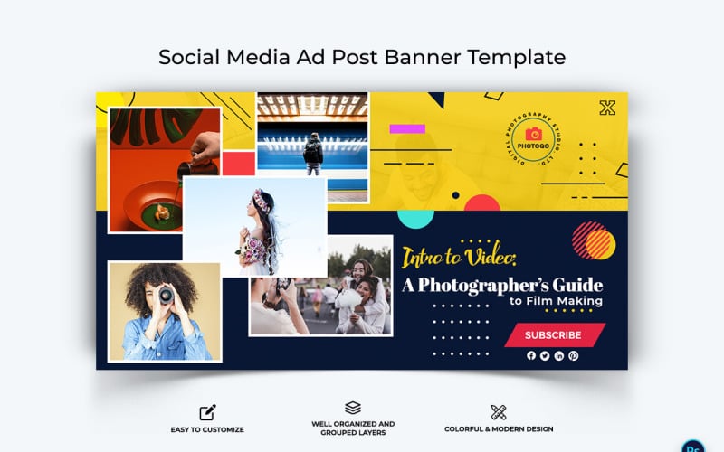 Photography Facebook Ad Banner Design Template-24 Social Media