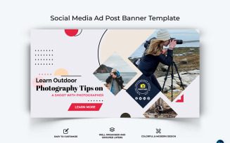 Photography Facebook Ad Banner Design Template-25