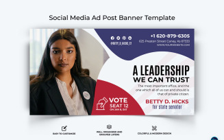 Political Campaign Facebook Ad Banner Design Template-08