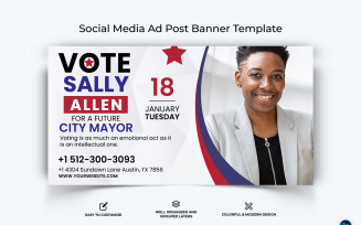 Political Campaign Facebook Ad Banner Design Template-12