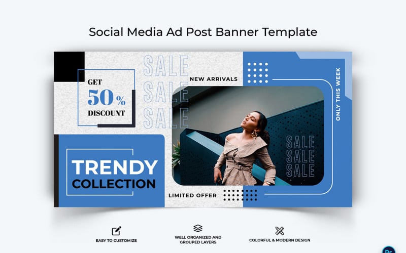 Sale Offer Facebook Ad Banner Design Template-03 Social Media