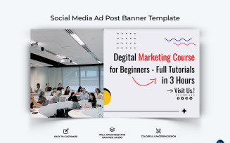 Social Media Workshop Facebook Ad Banner Design Template-06