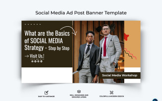 Social Media Workshop Facebook Ad Banner Design Template-08