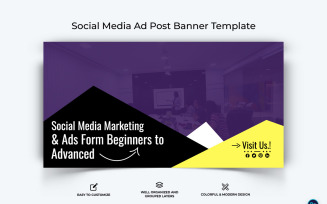 Social Media Workshop Facebook Ad Banner Design Template-10