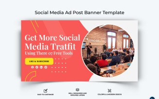 Social Media Workshop Facebook Ad Banner Design Template-14