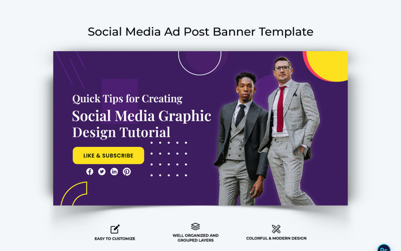 Social Media Workshop Facebook Ad Banner Design Template-19