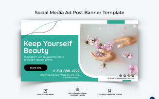 Spa Salon Facebook Ad Banner Design Template-16