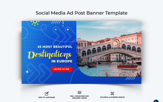 Travel Facebook Ad Banner Design Template-07