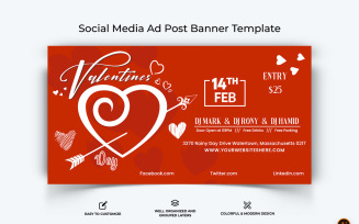 Valentines Day Facebook Ad Banner Design-04