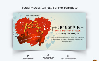 Valentines Day Facebook Ad Banner Design-05