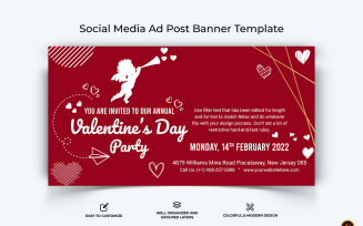 Valentines Day Facebook Ad Banner Design-14