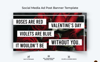 Valentines Day Facebook Ad Banner Design-15