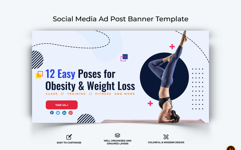 Yoga and Meditation Facebook Ad Banner Design-02 Social Media
