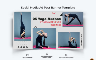 Yoga and Meditation Facebook Ad Banner Design-16