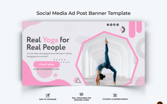 Yoga and Meditation Facebook Ad Banner Design-17