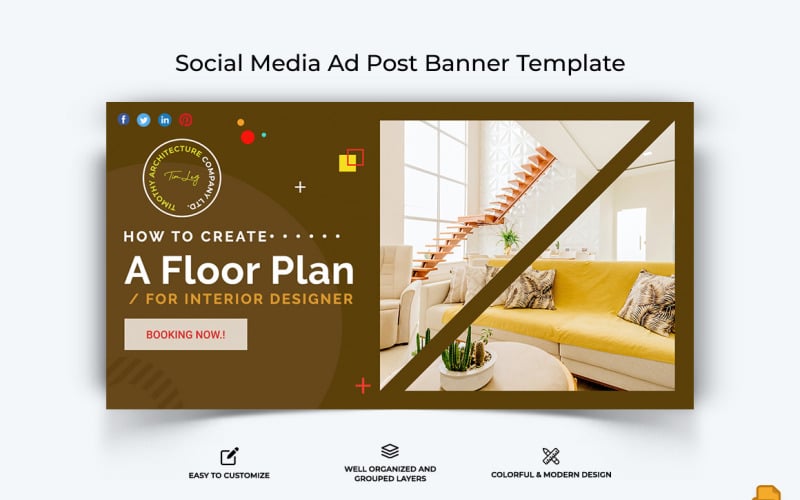 Architecture Facebook Ad Banner Design-001 Social Media