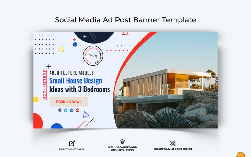 Architecture Facebook Ad Banner Design-005 Social Media