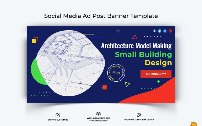 Architecture Facebook Ad Banner Design-006 Social Media