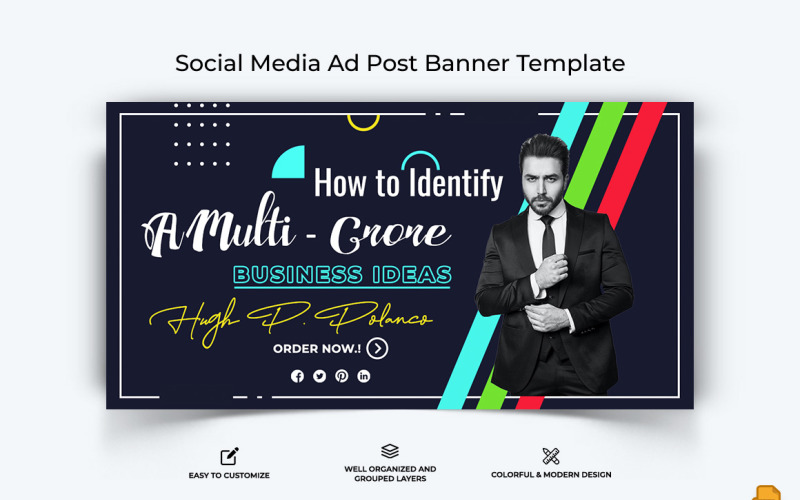 Business Service Facebook Ad Banner Design-009 Social Media