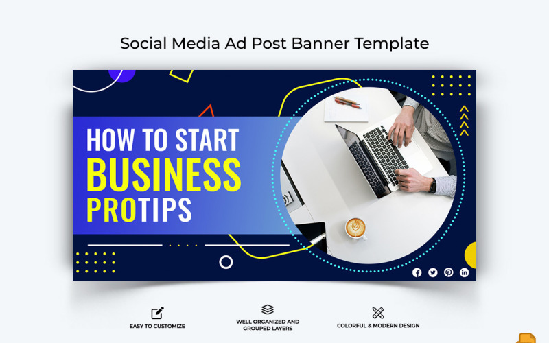 Business Service Facebook Ad Banner Design-029 Social Media