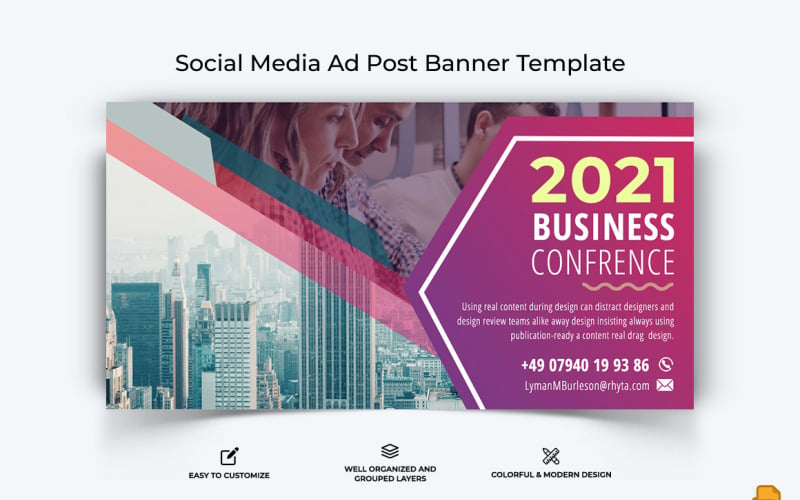 Business Service Facebook Ad Banner Design-041 Social Media