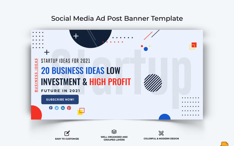 Business Service Facebook Ad Banner Design-051 Social Media