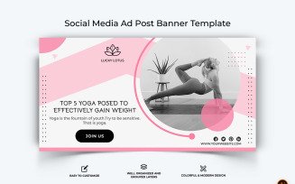 Yoga and Meditation Facebook Ad Banner Design-27