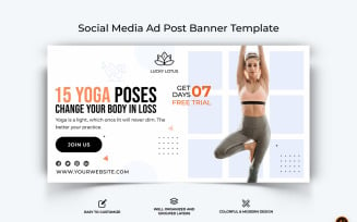 Yoga and Meditation Facebook Ad Banner Design-30
