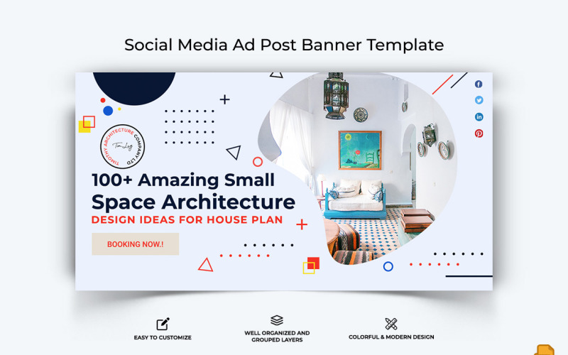 Architecture Facebook Ad Banner Design-010 Social Media