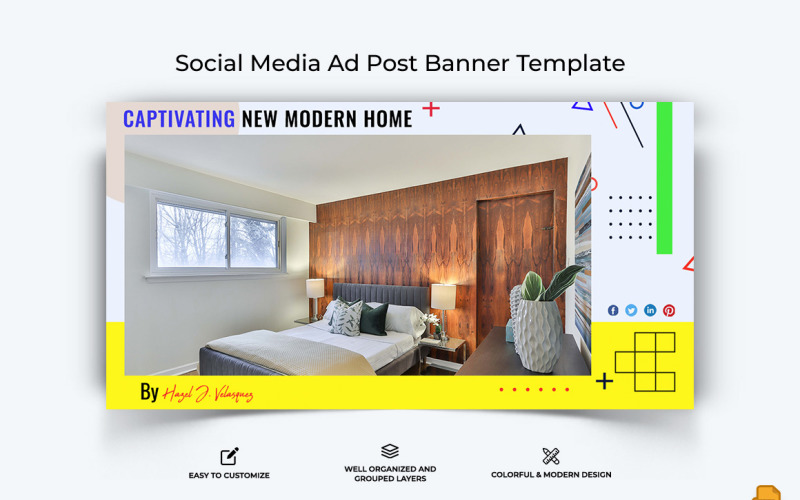 Architecture Facebook Ad Banner Design-017 Social Media