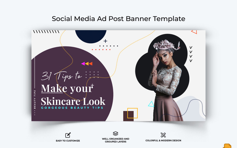 Beauty Tips Facebook Ad Banner Design-010 Social Media