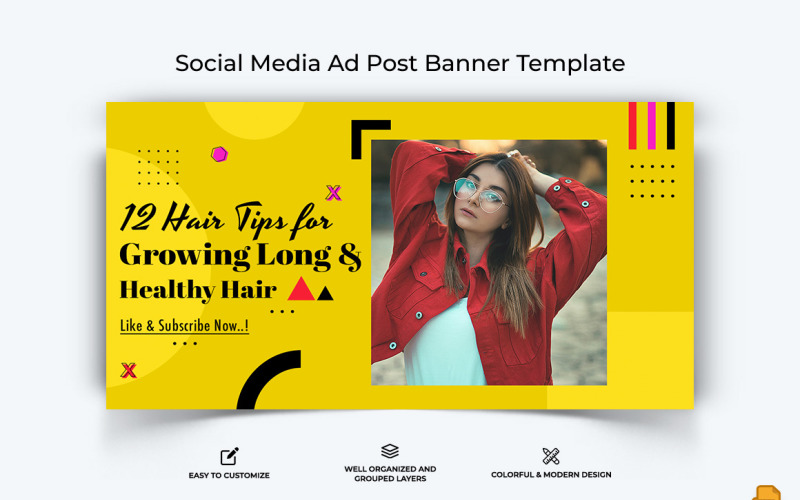Beauty Tips Facebook Ad Banner Design-013 Social Media