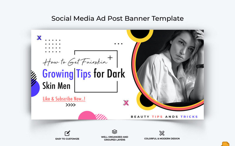 Beauty Tips Facebook Ad Banner Design-014 Social Media